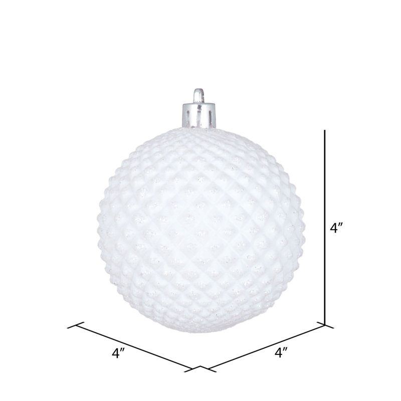 Boule incassable 4 po, Blanc