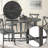 Rustic Gray Finish Dining Table