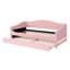 Lit de jour simple tapissier moderne avec lit gigogne flexible et éclairage de chambre rose pour petits appartements-1041666659-1041666657