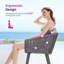 Chaises de salle à manger ergonomiques en acier inoxydable avec coussins (ensemble de 2)-473548529-473477203