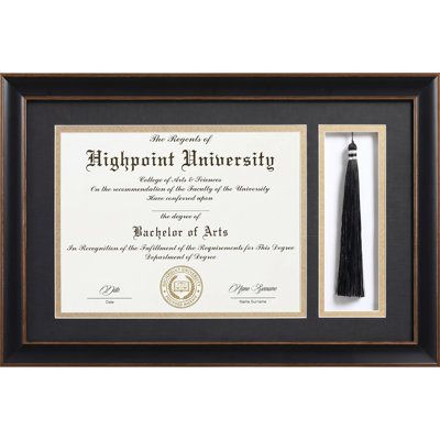 Diploma PictureFrame with Tassel Holder
