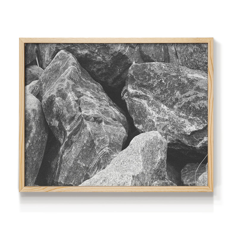 Found Textures VII - Reproduction encadrée - Restickable, Naturel, H 22 po x l 28 po