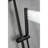 Stainless Steel Handheld Shower With Adjustable Height And Black Matte 59-inch Hose Appearance Adjustment