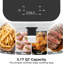 Friteuse à air numérique compacte de 3,17 pte avec écran tactile PP, petite friteuse à air chaud de 800 W pour les célibataires, contrôle de température précis de 5 ° F jusqu'à 400 ° F pour une cuisson saine à faible teneur en huile-124966549