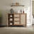 51.57'' W 3-Drawer And 2-Door Rattan Sideboard With Adjustable Shelves-55793522