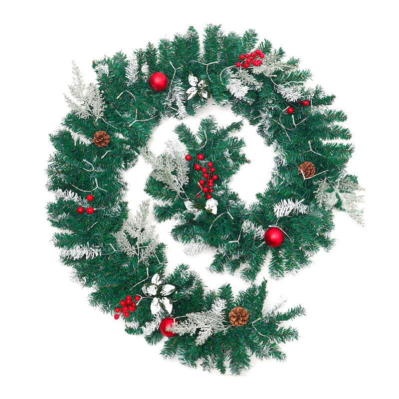 270cm Lighted Faux Garland with Lights