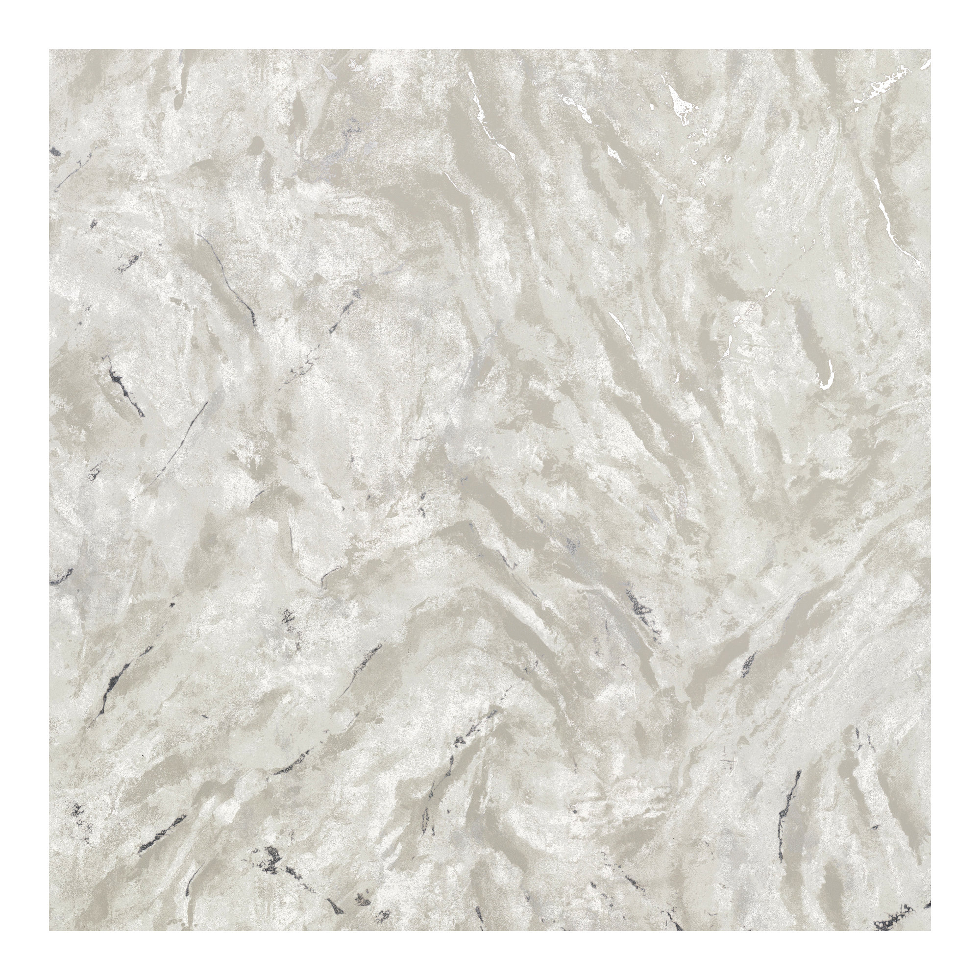 Aruba Marble Wallpaper, Silver