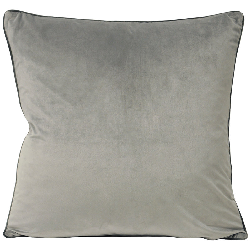 Meridian Square Cushion, Dove/Charcoal