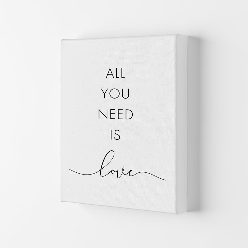 All You Need Is Love - Print, No Framed, 42cm H x 30cm W x 1cm D