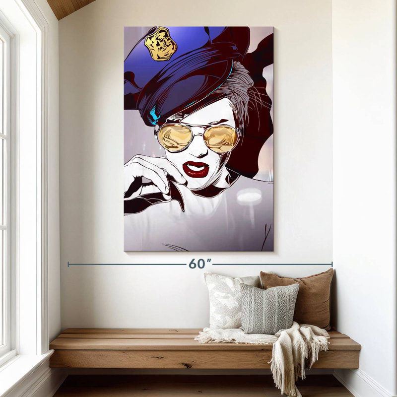 Leisha Babe Cop, 51" H x 34" W