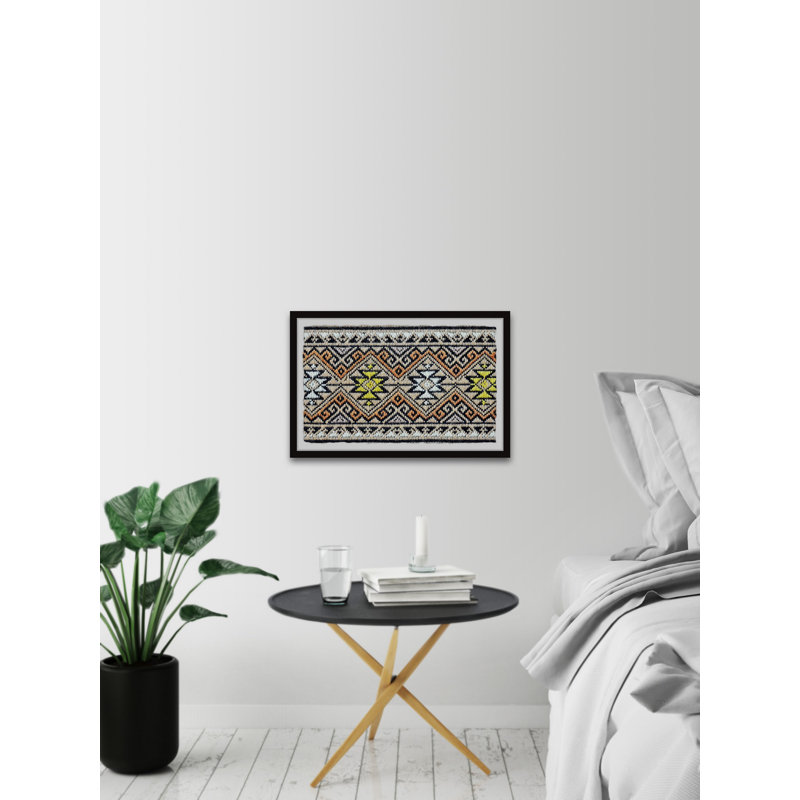 Printed Lines - Single Picture Frame Print, 20cm H x 30cm W x 3.81cm D