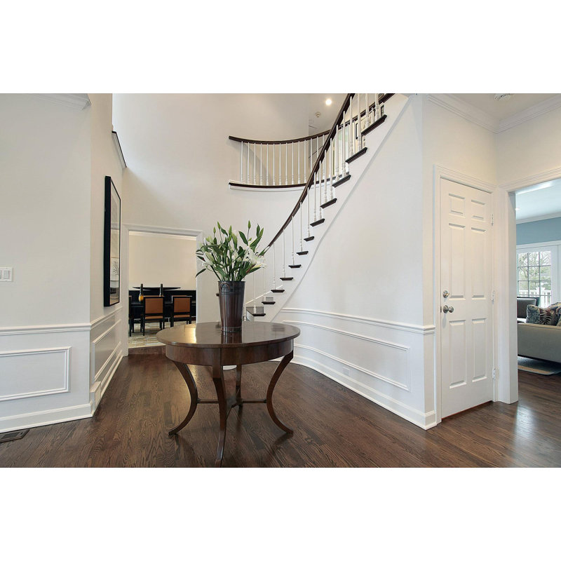8-Foot White Polystyrene Wall Panel Moulding Set