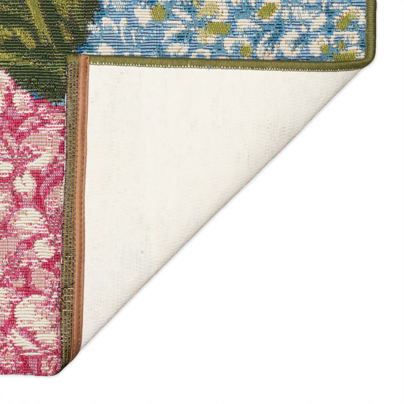 Shelton Hydrangeas Indoor/Outdoor Mat, Rectangle 2'4" x 3'11"