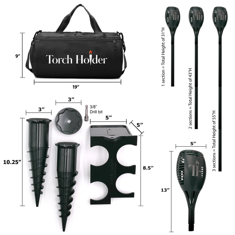 Ultimate Solar Torch & Storage Kit (2-Pack)