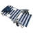 Ostrich The Deluxe Backpacker Portable Beach Chair with Cooler Bag, Blue Stripe