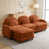 Orange+3Seat+1Ottoman
