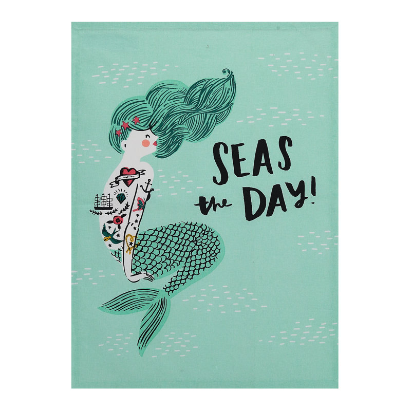 Ensemble de 2 serviettes de cuisine Seas The Day