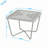 Metal Coffee Table with Glass Top