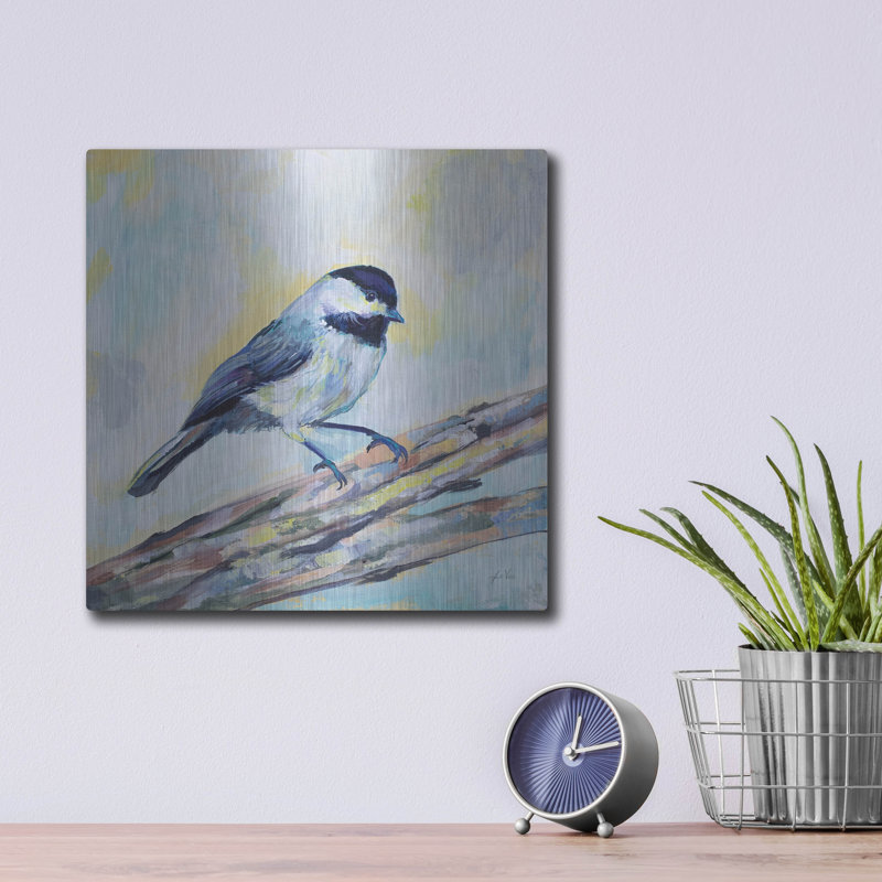 "Mésange" par Jeanette Vertentes, H 12 po x l 12 po