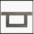 63" Wooden Console Table, Farmhouse 2-Tier Sofa Table Entryway Table