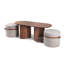 Kangaroo Solid Wood Coffee Table-461564696-461564697