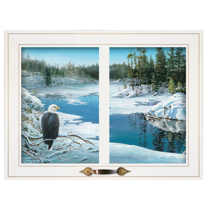 The Lookout by Kim Norlien - Picture Frame Print on Paper, White Framed