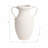 Modern Textural Stoneware and Dolomite Vase with Ribbed Surface and Sculptural Side Handles for Stylish Accent Decor-514467831-514467338