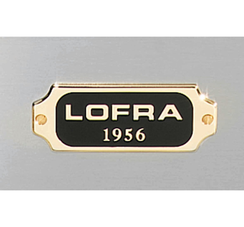Lofra Dolcevita Series 48 Inch Dual Fuel Range with 7 Sealed Brass Burners, White/Chrome