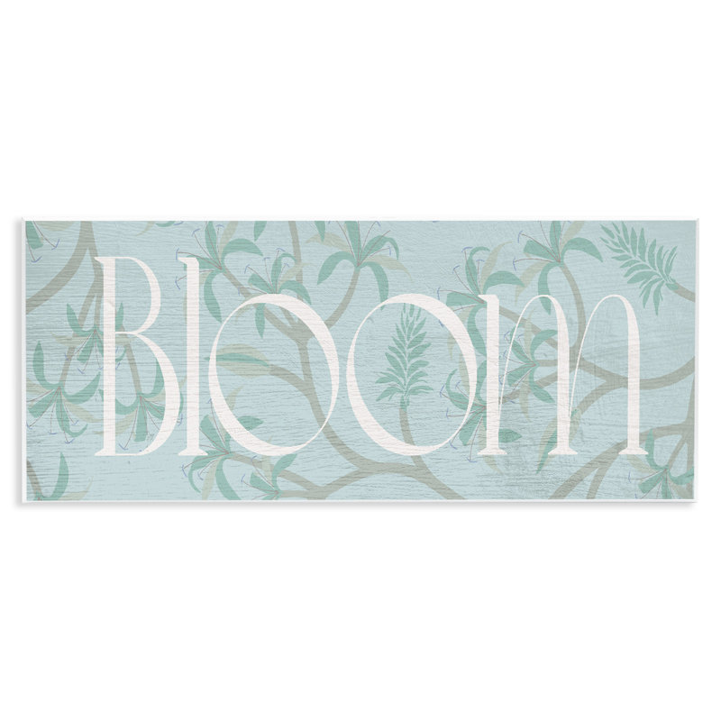 Plaque murale «Blue Bloom», par Lil 'Rue