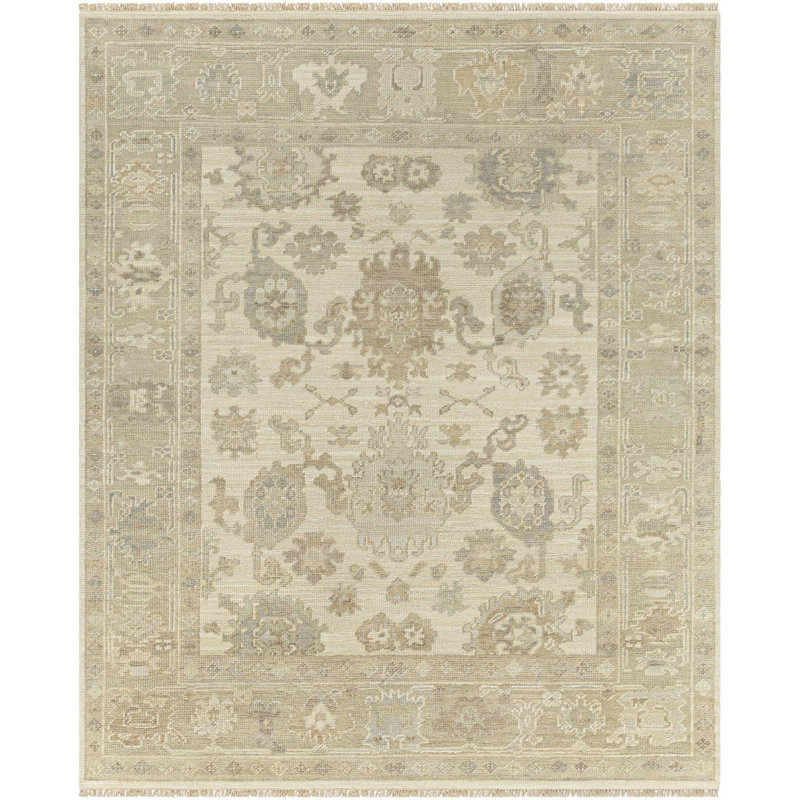 Antalya Handmade Wool Abstract Area Rug, Rectangle 9' x 12'