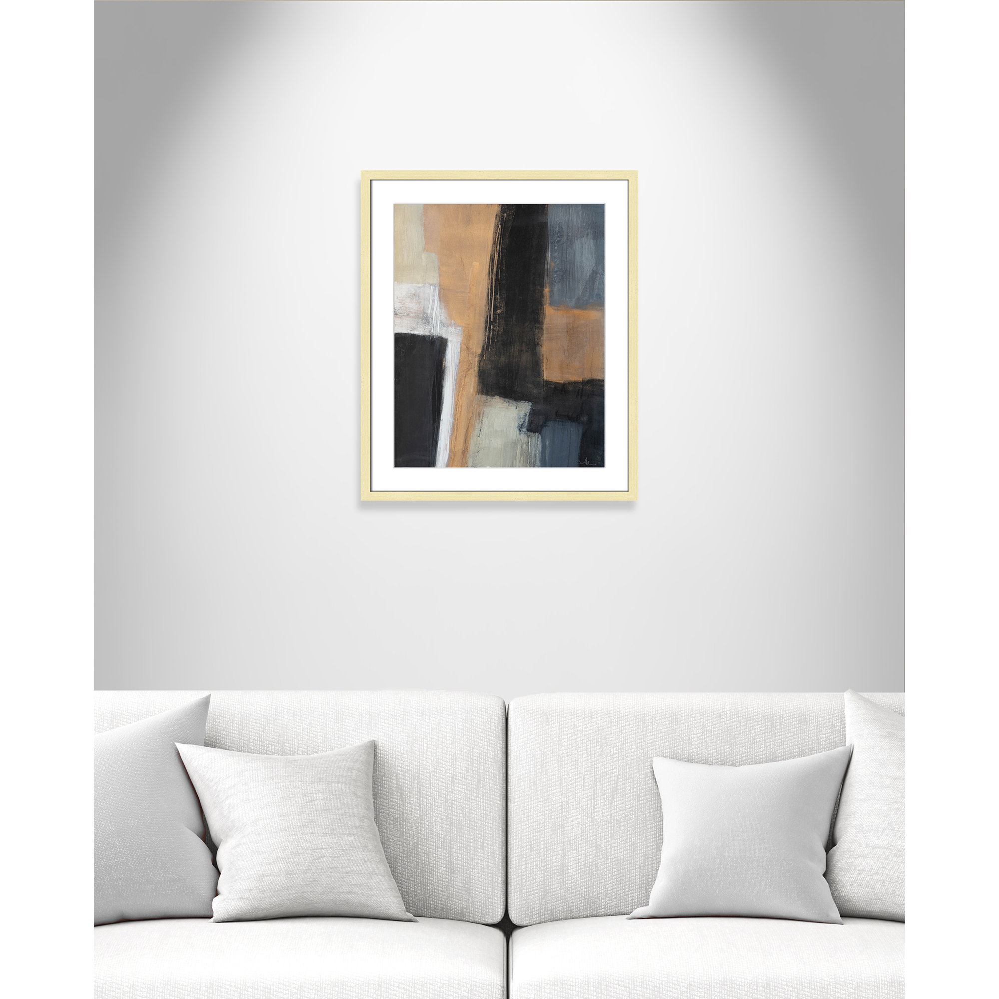 Metallic Slate I by Casa Fine Arts, Gold Matted Picture Framed, 25.5" H x 21.5" W x 1.25" D