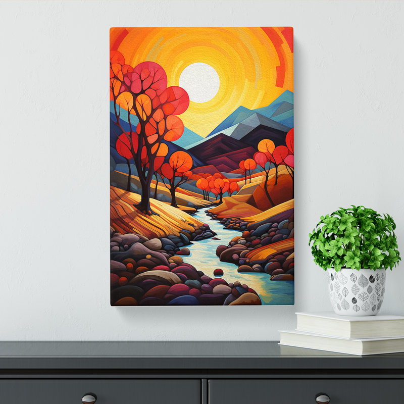 Landscape Orphism Art No.3 - Wrapped Canvas, 76cm H x 50cm W x 3cm D