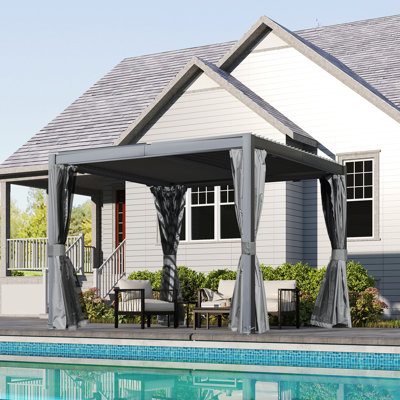 10 pi. L 10 pi. Pergola en aluminium