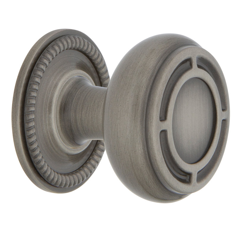 Mission 1 3/8" Diameter Round Knob, Antique Pewter