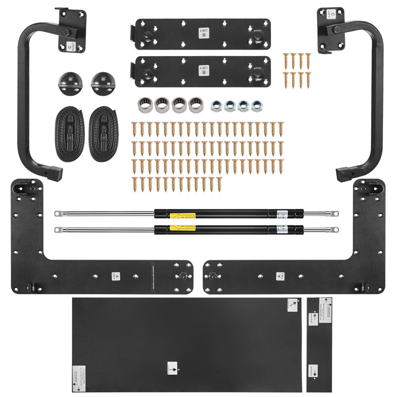 Murphy Bed Kit Full Size Vertical Deluxe DIY Wall Bed Hardware Folding