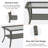 Coffee Table - Patio Rattan Wicker Coffee Table With Tempered Glass Top And 2-Tier Storage Outdoor Table For Deck Porch Balcony Garden-794216302
