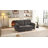 65.4" Chenille Upholstered Loveseat Sofa with Pillow Top Arms, 2 Storage Pockets-1953828081