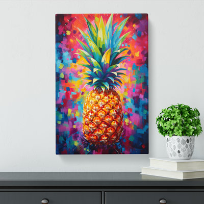 Pineapple Abstract No.2 - Wrapped Canvas