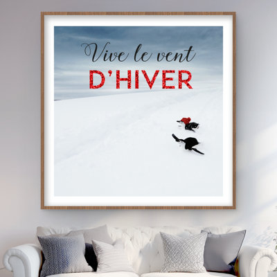 Jingle all the way - Rustic Wildlife Framed Matted Print