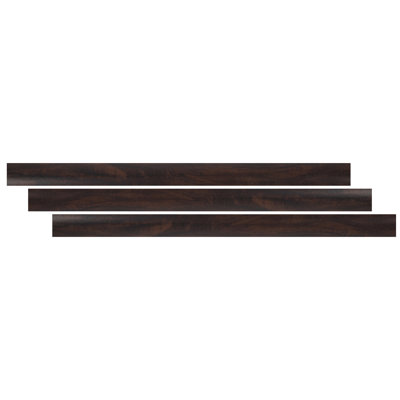 Midnight Walnut 0.26 in. T x 94 in. L x 1.77 in. W Luxury Vinyl Flooring Trim End Cap