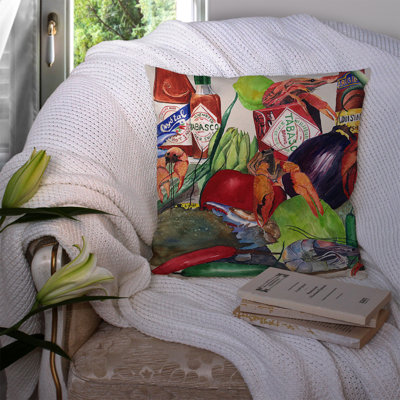 Louisiana Spices Outdoor Throw Pillow