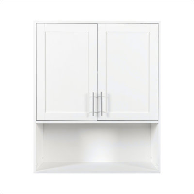 Bathroom Mirror Cabinet - Two Door Wall Cabinet Bathroom Vanity Mirror Cabinet With Facial Tissues Slot And Multifunctional Storage Area