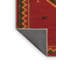 Tapis tissé à la machine en rouge / orange / vert Dericky Southwestern-1835279009