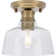 Glass Semi Flush Mount