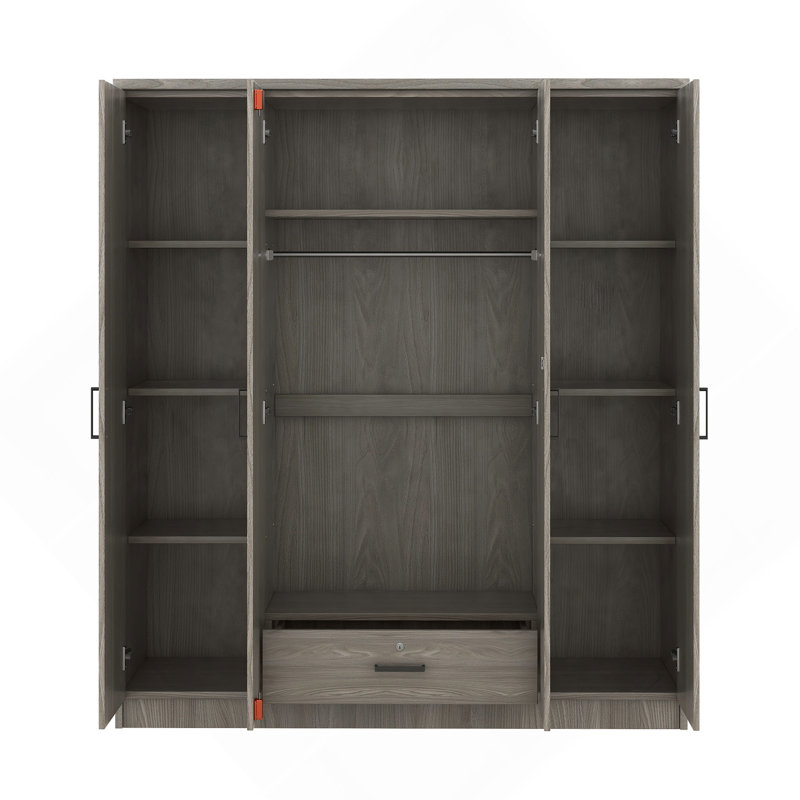 4-Door Wardrobe With 1 Drawer