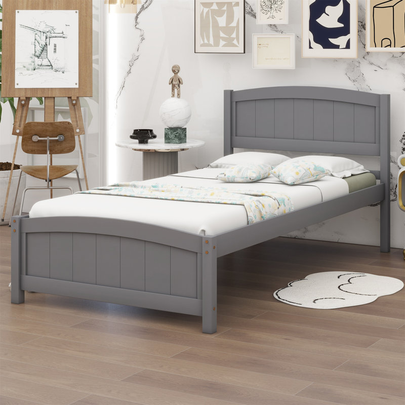 Saruf Platform Bed, Gray