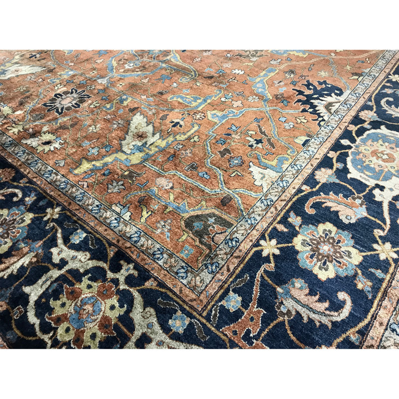 Bakshaish One-of-a-Kind Rectangle: 9'8" X 14' Viscose Area Rug in