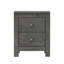 Ensemble de 2 tables de chevet en bois de style campagnard avec armoire de rangement pour la chambre à coucher-1855807101