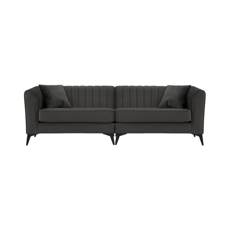 Ahmaud 4 Seater Sofa, Dark Grey