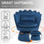 Fauteuil d'appoint rembourré et pivotant en velours-703192144